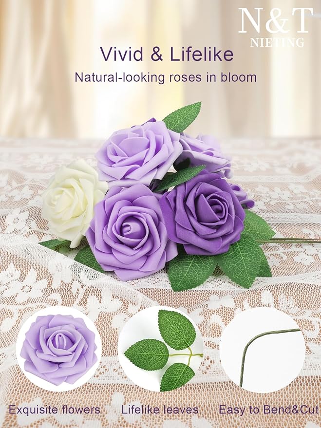 N&T NIETING Artificial Flowers, Series Purple - Image 6