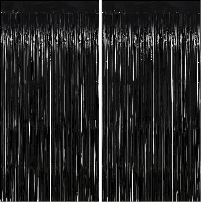 Black Streamers Party Decorations by PatiCool