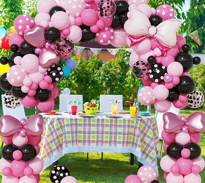 36 Inches Bow Foil Balloon Huge Bowtie Pink Balloon - Image 4