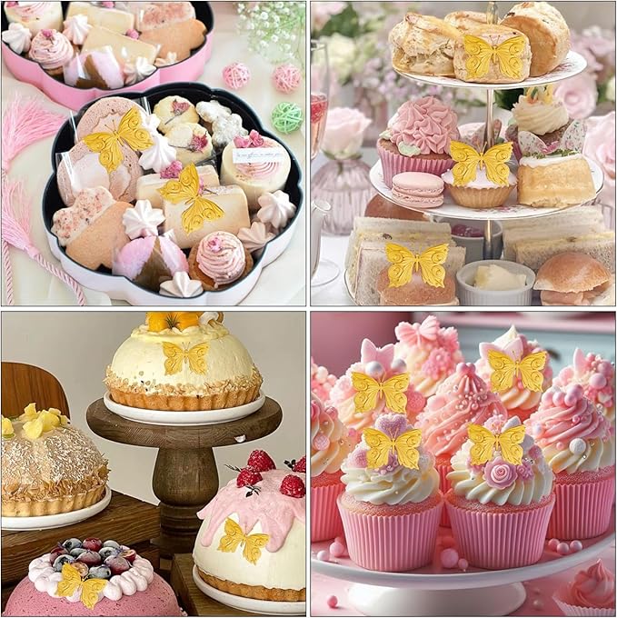 1Pcs 3D Butterfly Silicone Mold, Non-Stick Butterfly Cake Decoration Fondant - Image 4