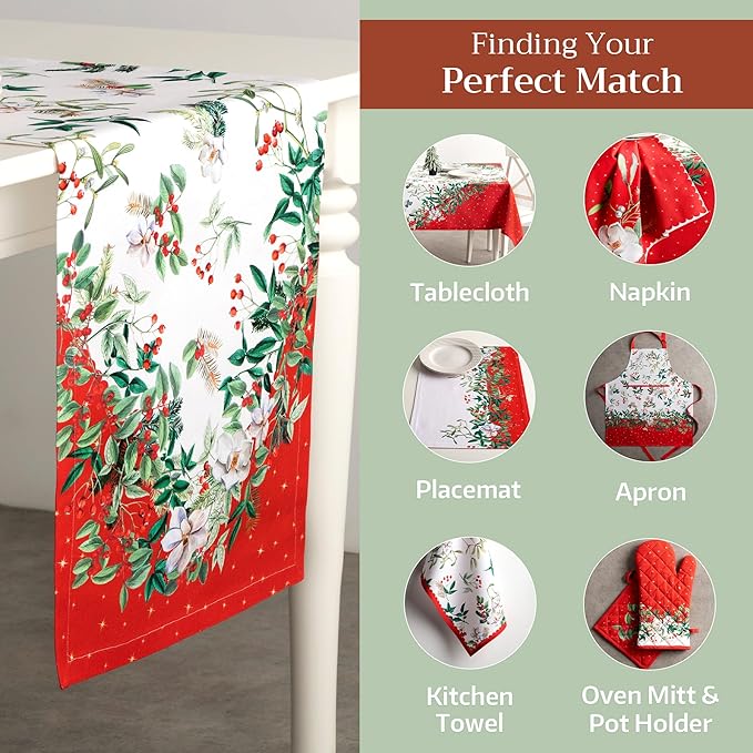 Maison d' Hermine Table Runner 100% Cotton Double Layer Table Runners 72 inches - Image 5