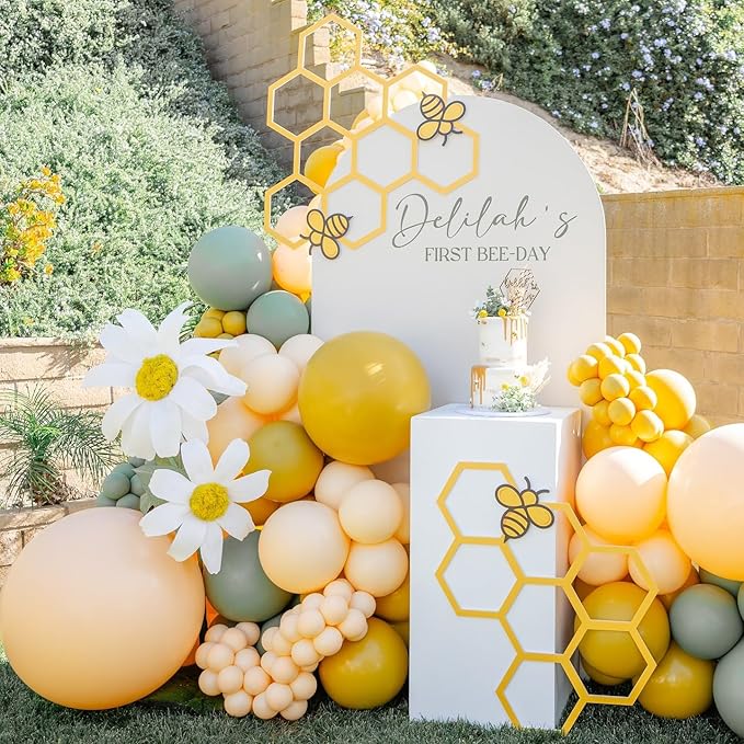Bezente Pastel Orange Latex Party Balloons - Image 8