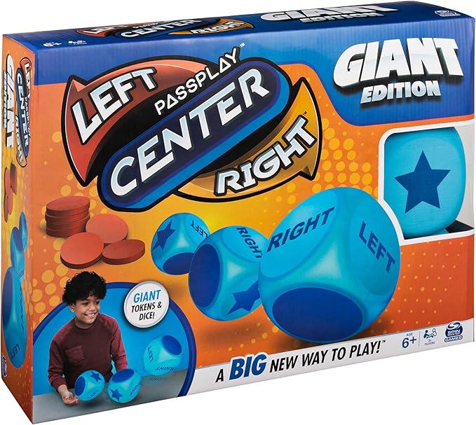 Spin Master Games, Left Center Right Giant Edition, Family Game - Image 8