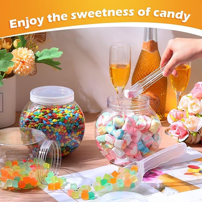 Sunnyray 2 Sets 51 oz Plastic Candy Jars - Image 5