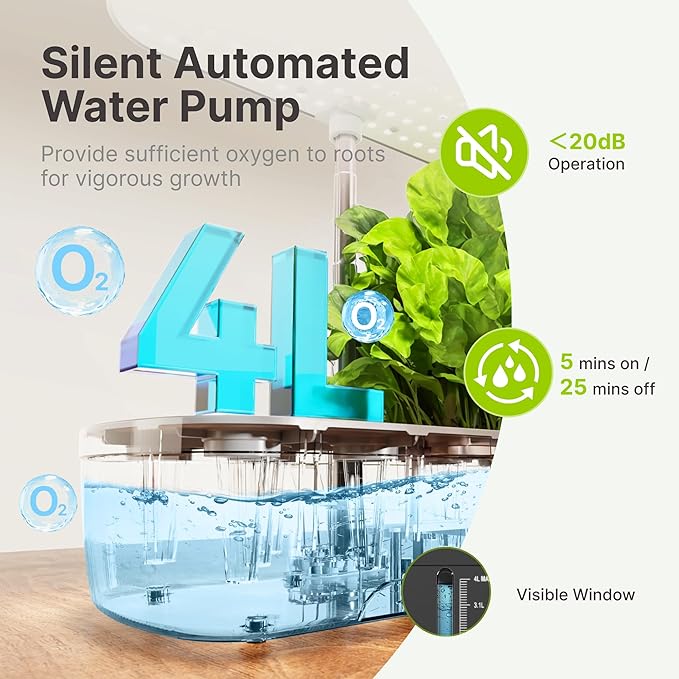SUNCOZE Hydroponics Growing System Kit 12 Pods, Indoor herb Garden - Image 5