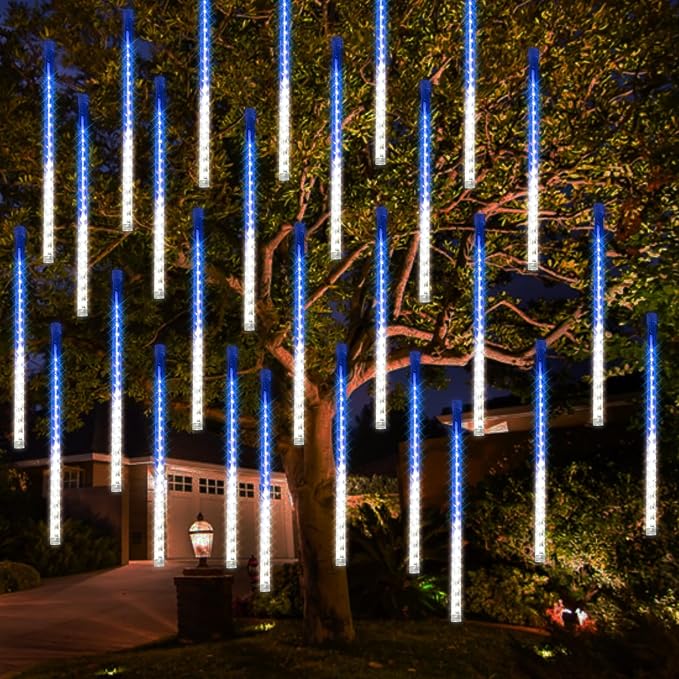 Dazzle Bright 288 LED Christmas Light, 11.8 Inch Meteor Shower Rain Lights - Image 8