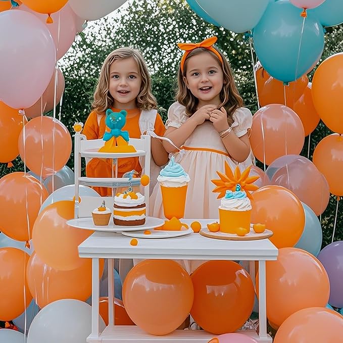 Orange Balloons, Latex Party Balloons - Image 8