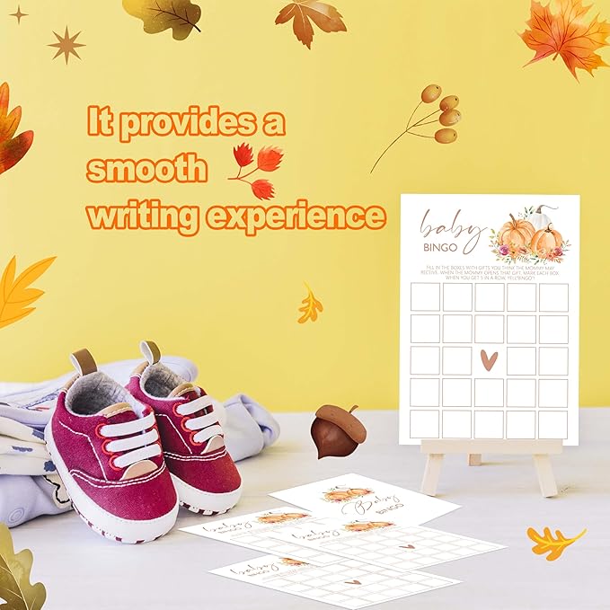 Baby Shower Games: Thanksgiving Bingo, Gender Reveal Party Decorations - Image 5