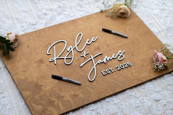 Personalized Last Name Guest Book, Unique Guest Book Sign, Custom Alternative - Image 6