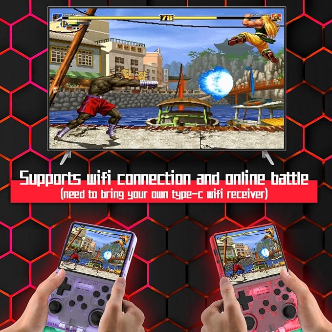 FVBADE R40S PRO Handheld Game Console 3.5 inch IPS Screen Mini Retro Console - Image 2