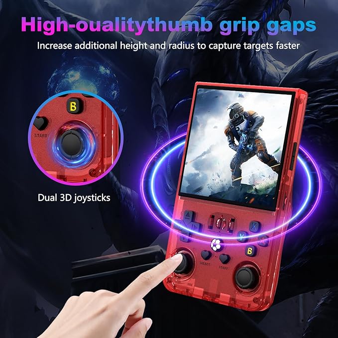 R36MAX Retro Handheld Game Console, 4.0 Inch 720x720 IPS Screen, Built-in 18 - Image 4