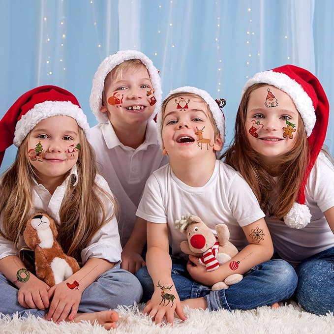 42 Sheets Christmas Temporary Tattoos - Image 2