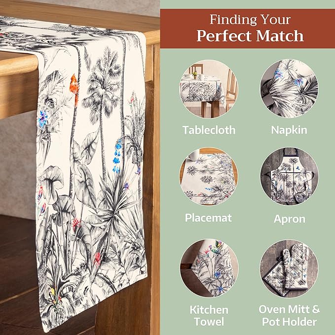 Maison d' Hermine Table Runner 100% Cotton Single Layer Table Runners 108 - Image 5