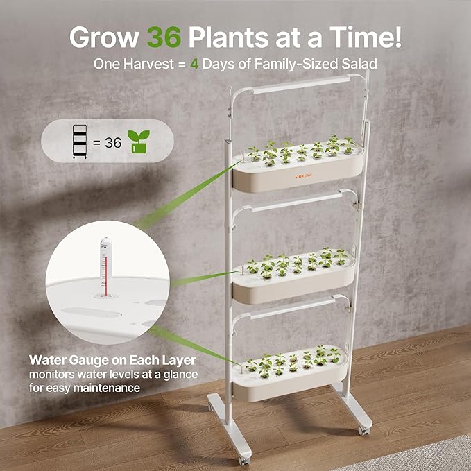 SUNCOZE 3-Tier Hydroponics Growing System Kit - Image 4