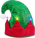 Elf Hat Felt Elf Hat with Jingle Bells Santa Hats Hat Great Holiday Party by WTTORDE