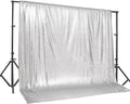 PartyDelight Silver Sequin Backdrop 20Ft x 10Ft Photography Wedding Backdrop by PartyDelight