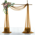 VDS Pack of 2 Panel Wedding Arch Draping Fabric Sheer Chiffon Fabric Drapery by VDS