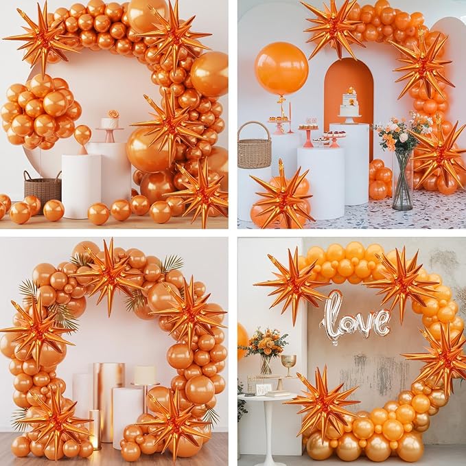 Orange Star Balloons - Image 7