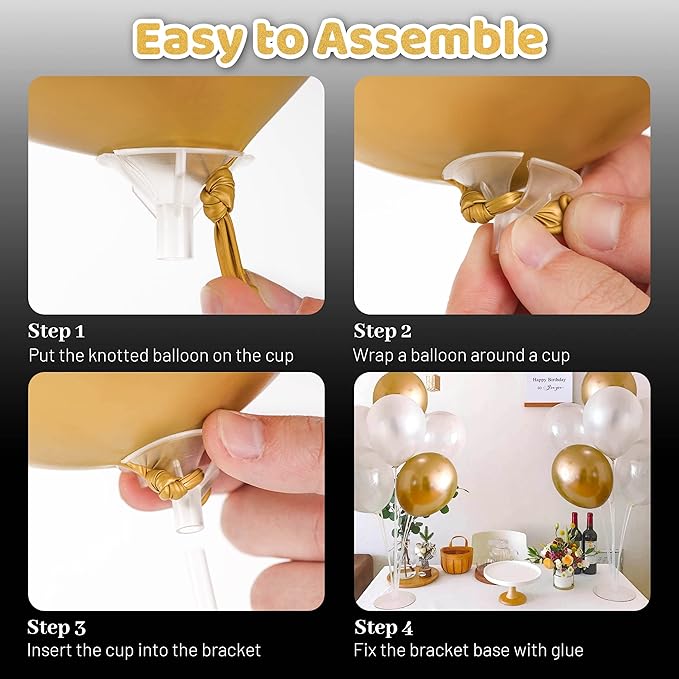 JOYYPOP 4 Sets Balloon Stand Kit - Image 5