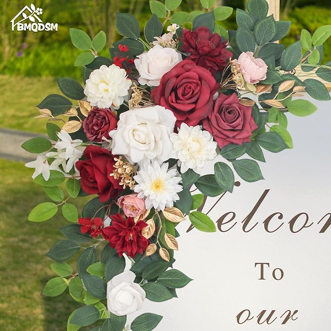 Pack of 2 Artificial Flowers for Backdrop Decoration, Wedding Arch Flowers - Image 3