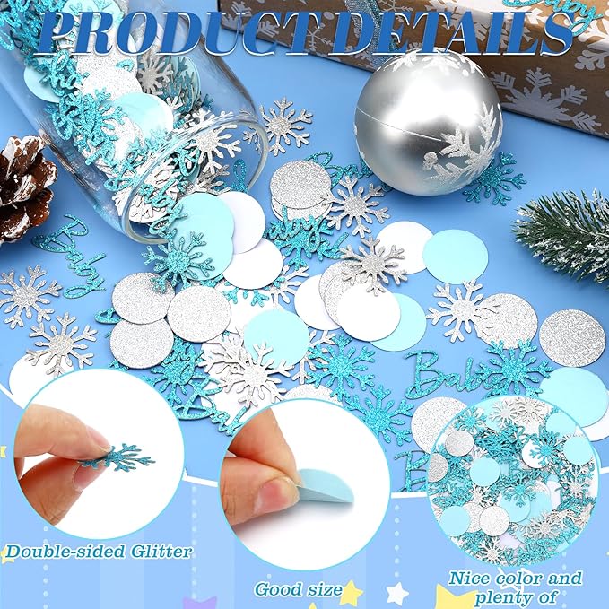 MARFOREVER Winter Shower Table Confetti - Image 3