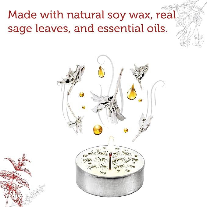SOUL STICKS 12 Pack Little Smudgies Tealight Candles Smudge Candle - Image 3