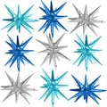 Blue Silver Star Balloons by Adorely
