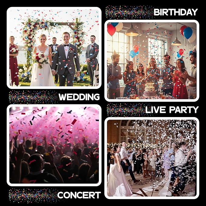 Ultimate Confetti, Biodegradable Confetti Red, Parties and Live Events - 1 lb - Image 7