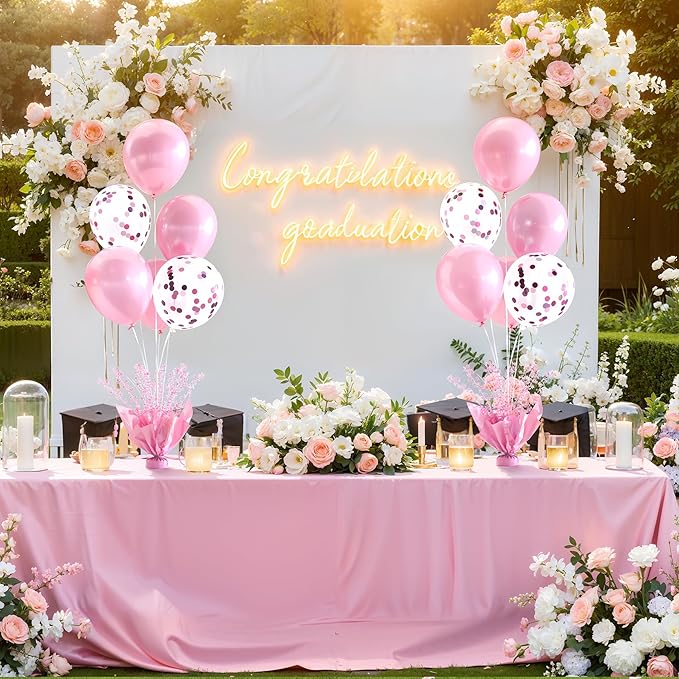6 Set Pink Balloon Table Centerpieces - Image 4
