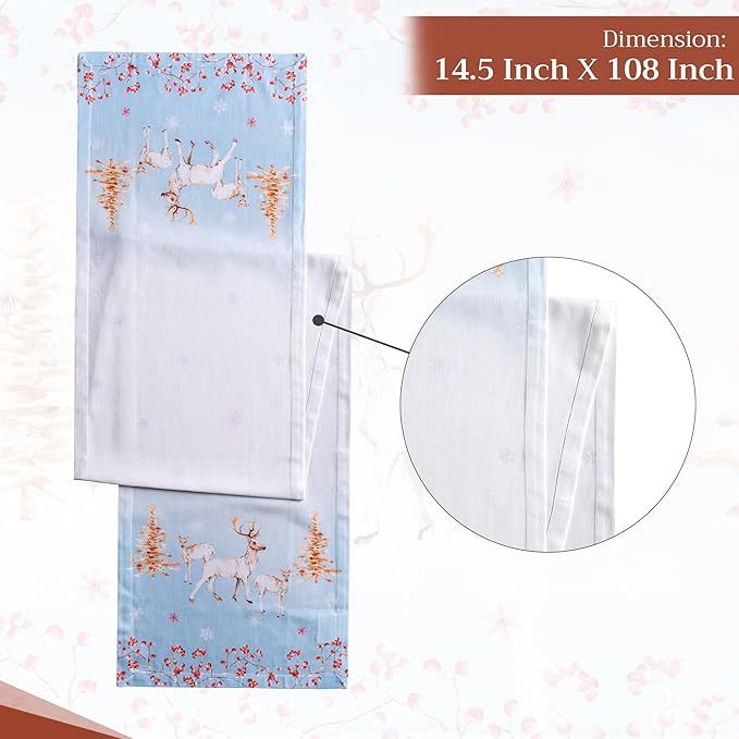 Maison d' Hermine Table Runner 100% Cotton Single Layer Table Runners 108 - Image 4