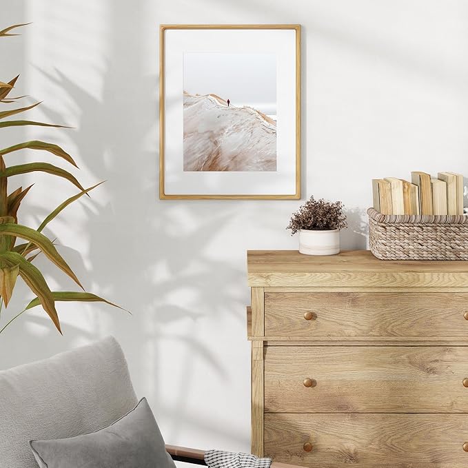 16x20 Frames USA-Sourced Natural Oak Wood Solid Wood Picture Frame Handcrafted - Image 4
