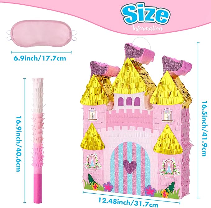 WERNNSAI Princess Castle Piñata - Image 3