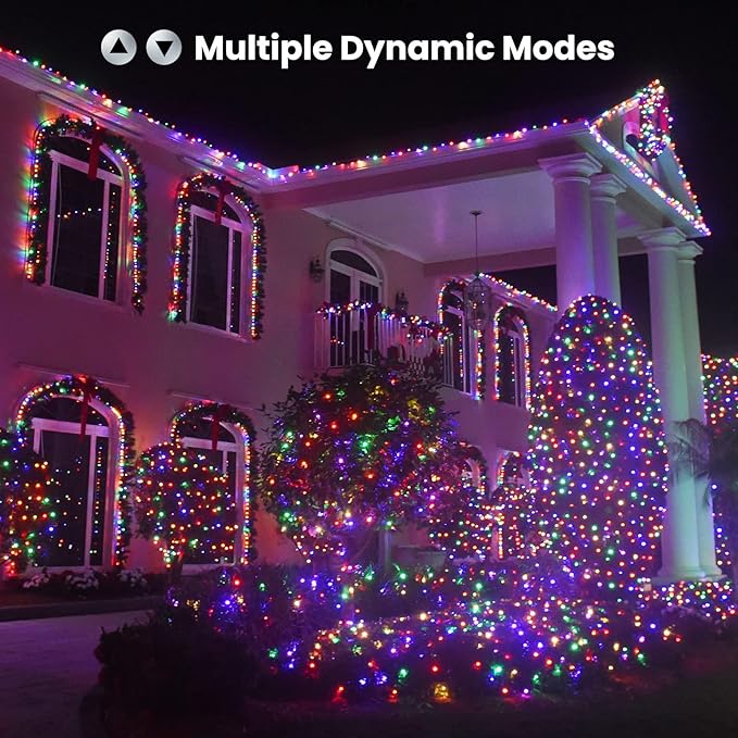 BrizLabs RGB Christmas Lights, 33ft 100 LED Color Changing Orange Purple - Image 5