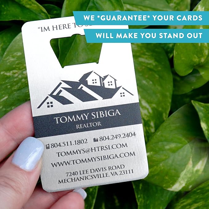 Custom Metal Bottle Opener Business Cards - Image 4