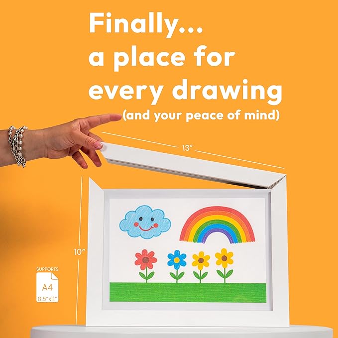 Kids Art Frames 8.5x11, Front Opening Artwork Display Frame - Image 2