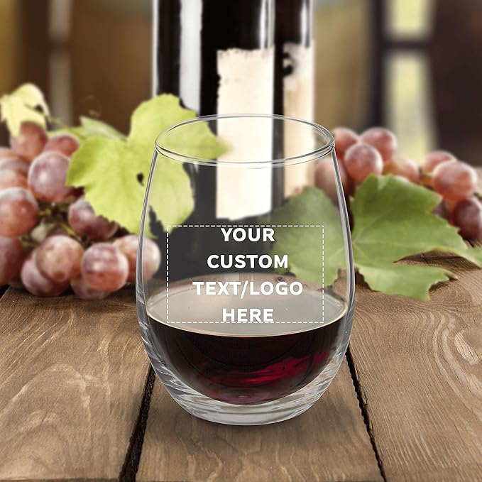 Custom Stemless Wine Glasses by ARC 5.5 oz. Set of 100, Personalized Bulk Pack - Image 7
