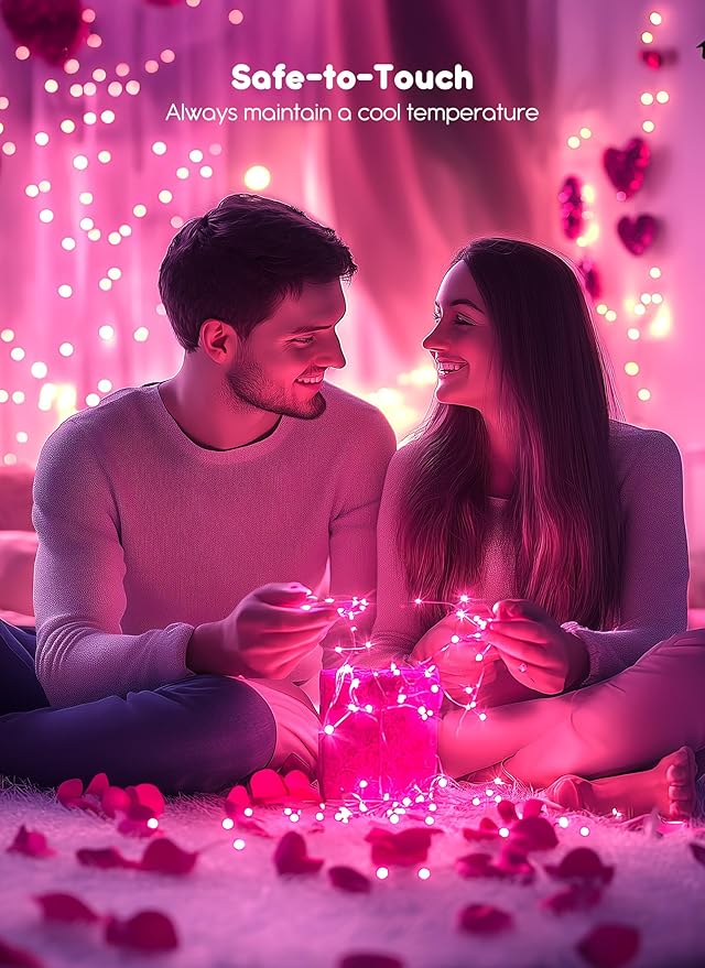 66Ft 200 LED Outdoor String Lights, Waterproof Twinkle Lights - Image 2