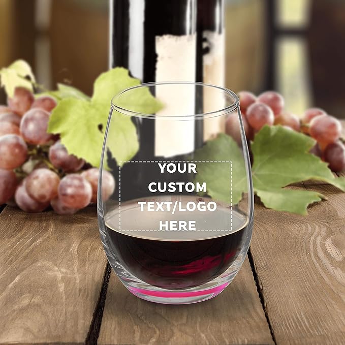 Custom Stemless Wine Glasses by ARC 5.5 oz. Set of 100, Personalized Bulk Pack - Image 7