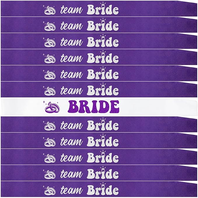 12 PCS Bride Sash Bachelorette Party Bride to Be Team Bride Sashes Maid of by Unknown