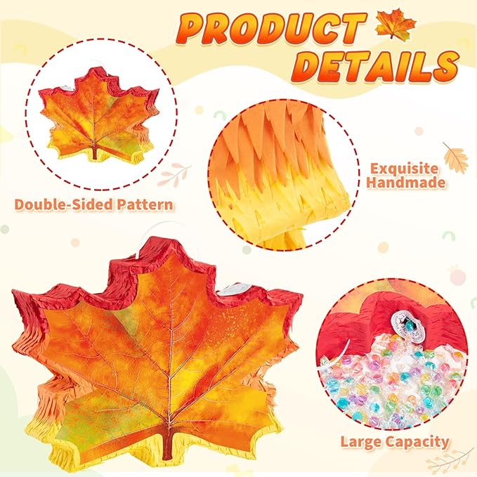 WERNNSAI Fall Leaf Pinata - Image 4
