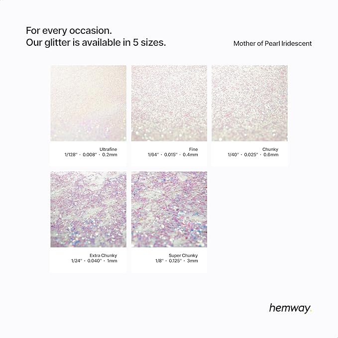 Hemway Biodegradable Glitter Eco Friendly - 100g/3.5oz Bio Cosmetic Safe - Image 3