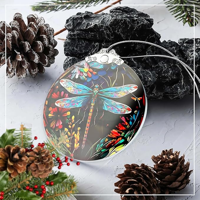 Stained Glass Effections, Christmas Tree 4 Inch Acrylic Ornament Art, Christmas - Image 4