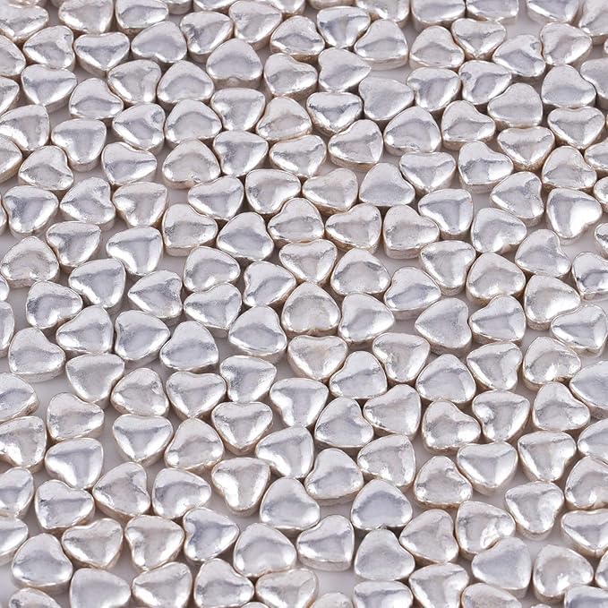 Kasvan Silver Heart Shapes Sprinkles - Image 2