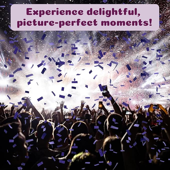 Confetti Poppers Purple Confetti Cannon 12 Pack Party Poppers Biodegradable12 - Image 5