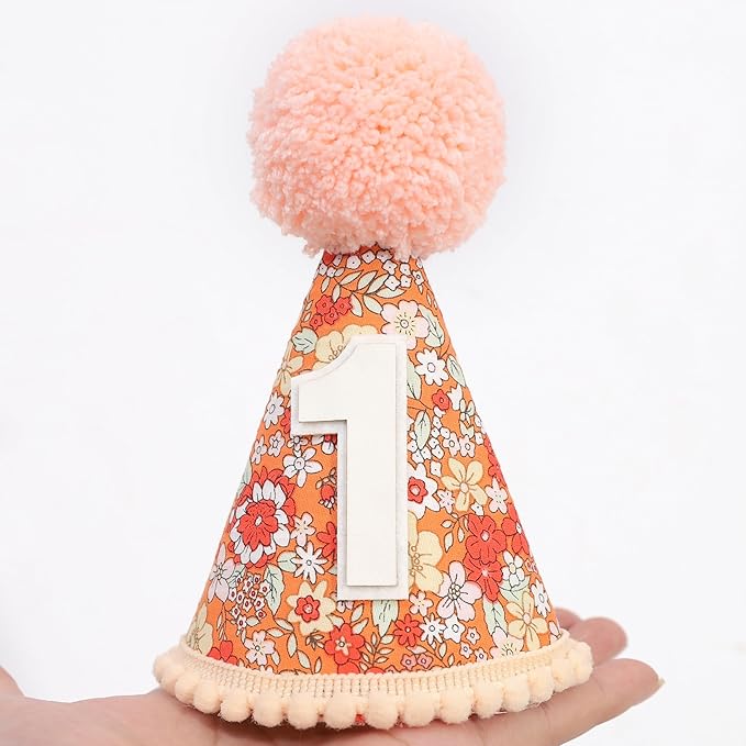 WAUAO Floral 1st Birthday Hat - Image 6
