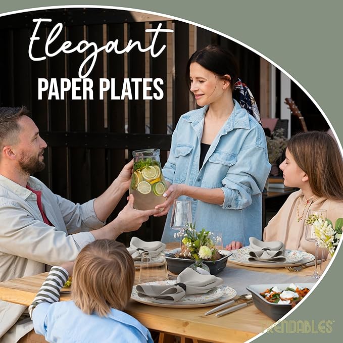 Trendables Heavy Duty Paper Plates Set - Image 6
