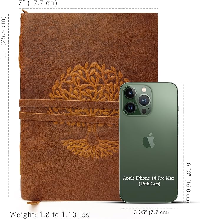 LUXEORIA Tree Of Life Leather Journal - Image 2