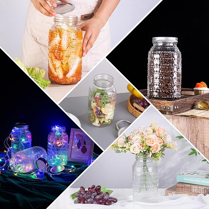 Mason Jars 64 Oz Wide Mouth - Image 6