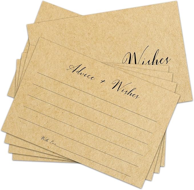 Brown Advice And Wishes Cards, Advice Cards by ZGOGY