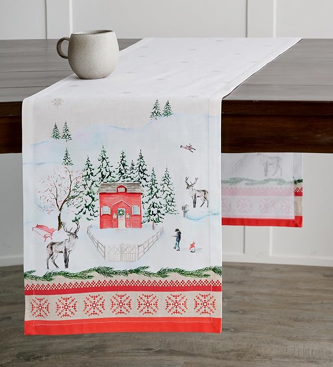 Maison d' Hermine Table Runner 100% Cotton Single Layer Table Runners 108 - Image 8